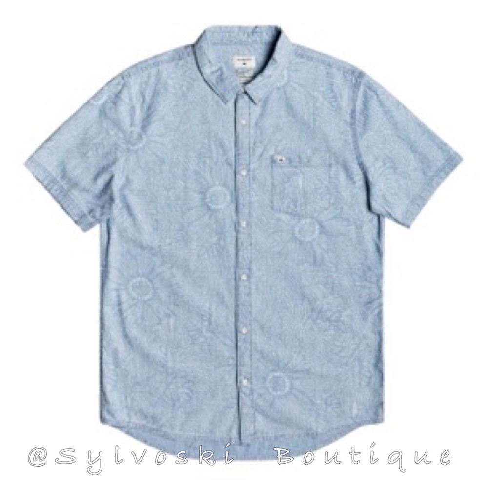 🌴Quiksilver Mens Wild Flower Shirt NWT - Picture 2 of 5